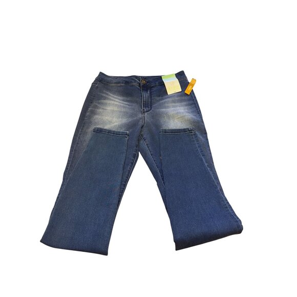 New Hi Rise Faded Blue Denim Jeans From Decree Size 5 - Picture 6 of 9